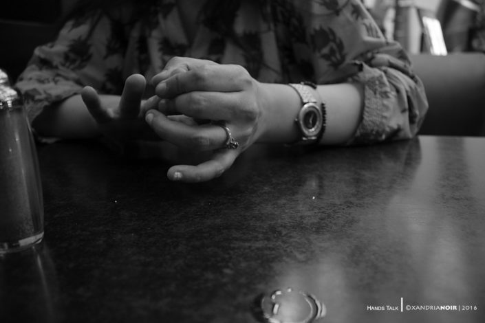 HANDS-TALK-2-BLACK & WHITE-COLOR-PHOTOGRAPHY-XANDRIA-NOIR